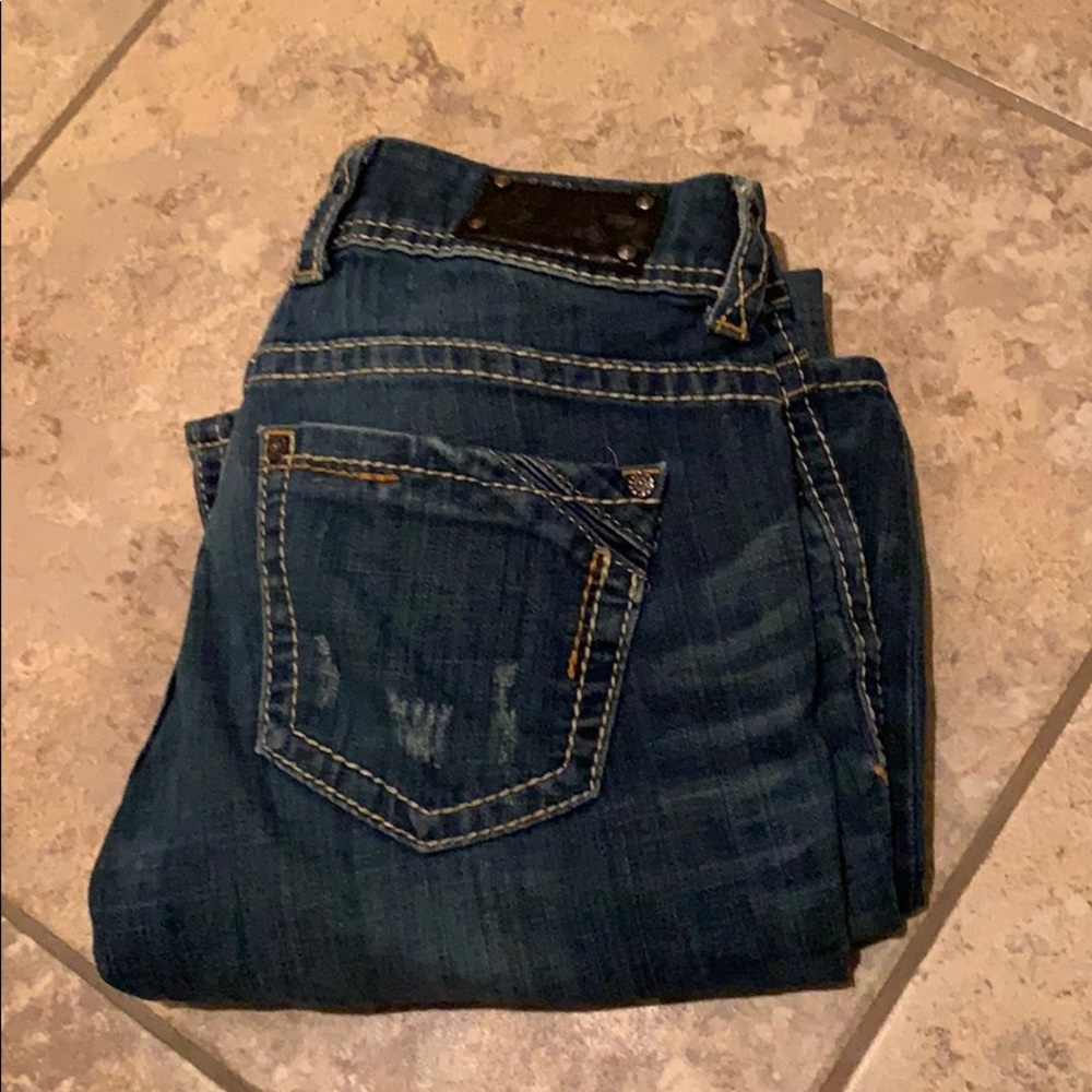 Buckle black jeans